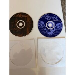 Poison CD Lot Native Tongue and Best of Ballads & Blues 2 Disc Set Glam Metal